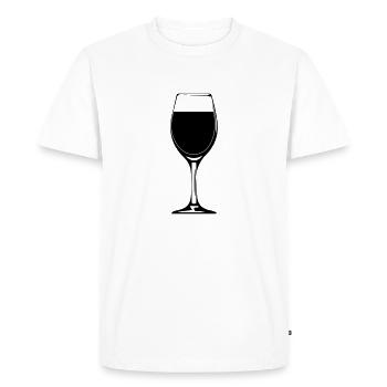 Wine wine wine bottle design - Men's Premium Organic T-Shirt - white - Front - Nico (187cm)