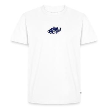 SAUMON PANTHÈRE - T-shirt Premium bio Homme - blanc - Devant - Nico (187cm)
