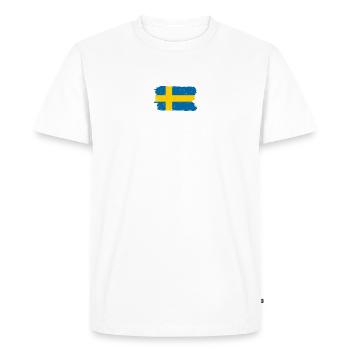 Brushstroke Dutch Flag Trio - Men's Premium Organic T-Shirt - white - Front - Nico (187cm)