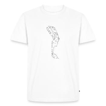 Orthosis minimalist (gOT it!) - Men's Premium Organic T-Shirt - white - Front - Nico (187cm)