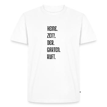 Cadeau Humour Jardin Design Drôle - T-shirt Premium bio Homme - blanc - Devant - Nico (187cm)