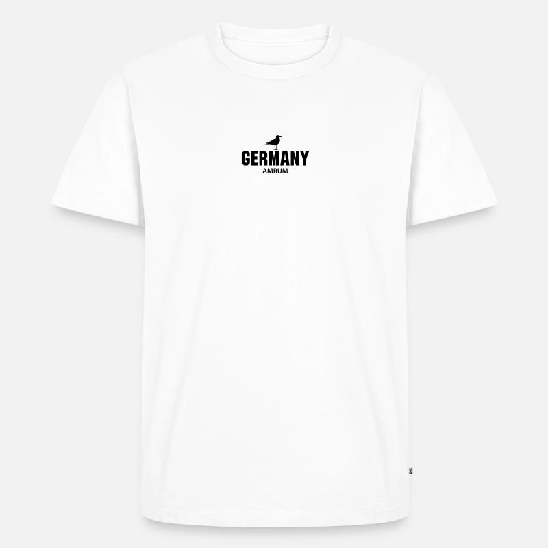 Amrum GERMANY - Männer Premium Bio T-Shirt - Weiß