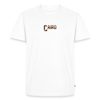 Le Caire - T-shirt Premium bio Homme - blanc - Devant - Nico (187cm)