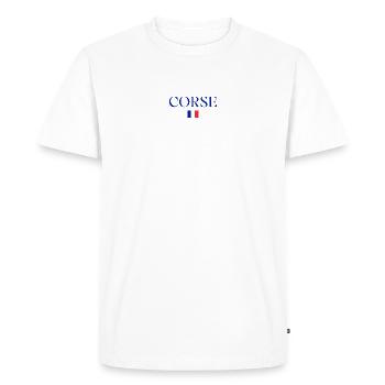 Vintage French Cultural Heritage Illustration - Men's Premium Organic T-Shirt - white - Front - Nico (187cm)