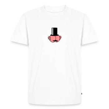 Sir Ass With Ears - Men's Premium Organic T-Shirt - white - Front - Nico (187cm)