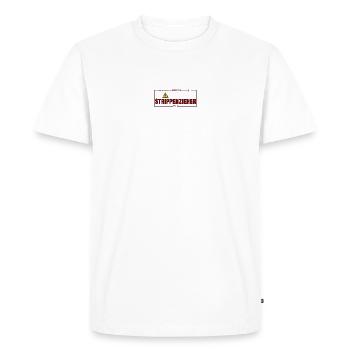 STRING-PULLER - Men's Premium Organic T-Shirt - white - Front - Nico (187cm)