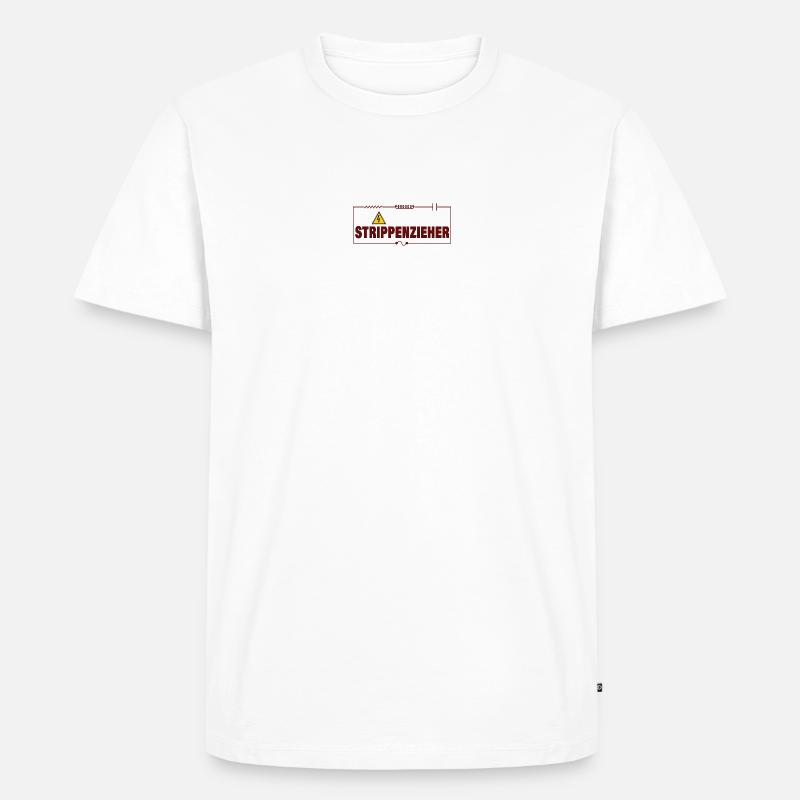 STRING-PULLER - Men's Premium Organic T-Shirt - white