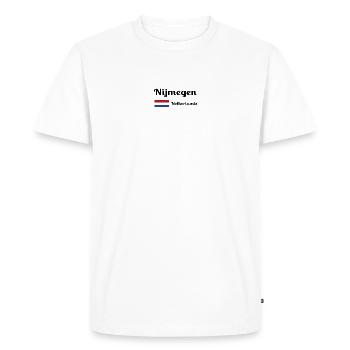 Nimègue, Pays-Bas - Imprimés élégants - T-shirt Premium bio Homme - blanc - Devant - Nico (187cm)