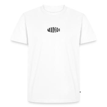 Allegro - Men's Premium Organic T-Shirt - white - Front - Nico (187cm)
