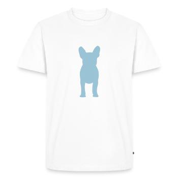 Bouledogue français - T-shirt Premium bio Homme - blanc - Devant - Nico (187cm)