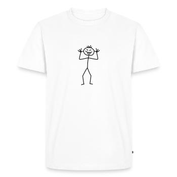 Annoy - T-shirt Premium bio Homme - blanc - Devant - Nico (187cm)