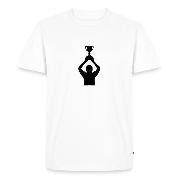 Coupe - T-shirt Premium bio Homme - blanc - Devant - Nico (187cm)