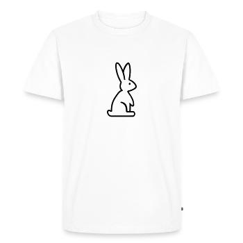 Bunny - Men's Premium Organic T-Shirt - white - Front - Nico (187cm)