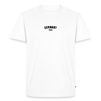 PIRNA Allemagne - T-shirt Premium bio Homme - blanc - Devant - Nico (187cm)