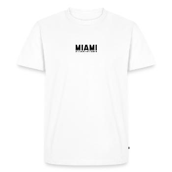 Graphique des coordonnées de Miami - T-shirt Premium bio Homme - blanc - Devant - Nico (187cm)