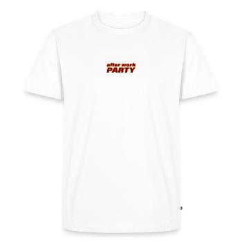 AFTER WORK PARTY - Men's Premium Organic T-Shirt - white - Front - Nico (187cm)