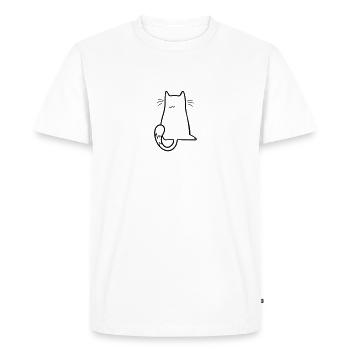 Cat No Cat Lover Nope Gift Cat NO - T-shirt Premium bio Homme - blanc - Devant - Nico (187cm)