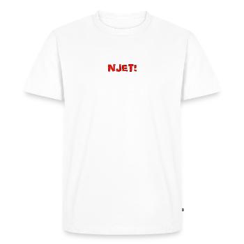Njet! No In Russian Language Simple But Cool - Men's Premium Organic T-Shirt - white - Front - Nico (187cm)