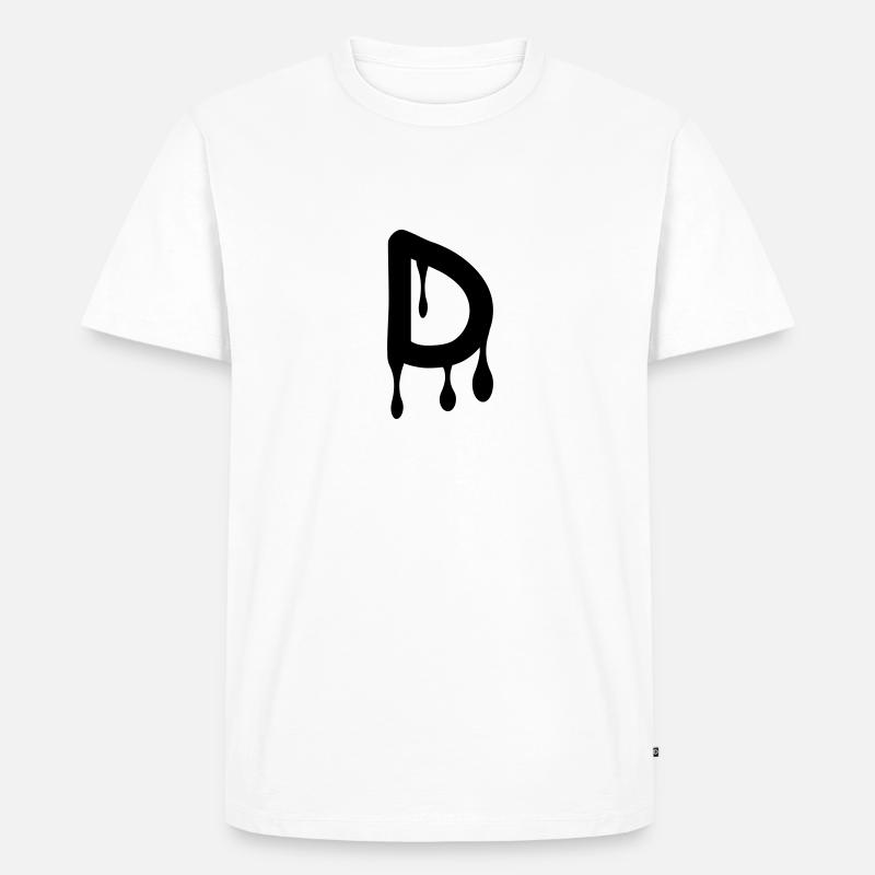 d_comic_graffiti - Männer Premium Bio T-Shirt - Weiß