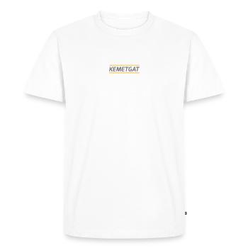 Kemetga - Antwerp dialect - Men's Premium Organic T-Shirt - white - Front - Nico (187cm)