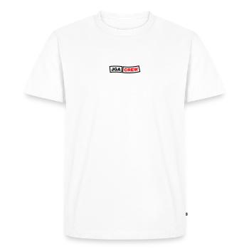 Bachelor Party Crew - Emblem - Men's Premium Organic T-Shirt - white - Front - Nico (187cm)