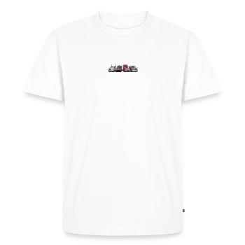 Tractors with cool snouts - Men's Premium Organic T-Shirt - white - Front - Nico (187cm)