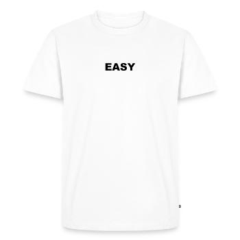 EASY - Men's Premium Organic T-Shirt - white - Front - Nico (187cm)
