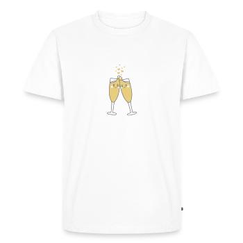 Glass Love - T-shirt Premium bio Homme - blanc - Devant - Nico (187cm)