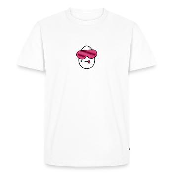 Cool Egg - T-shirt Premium bio Homme - blanc - Devant - Nico (187cm)