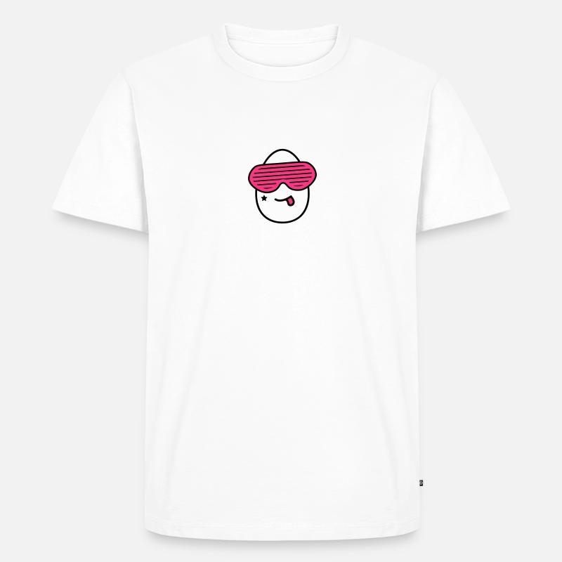 Cool Egg - Männer Premium Bio T-Shirt - Weiß