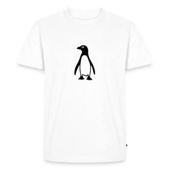Manchot - T-shirt Premium bio Homme - blanc - Devant - Nico (187cm)