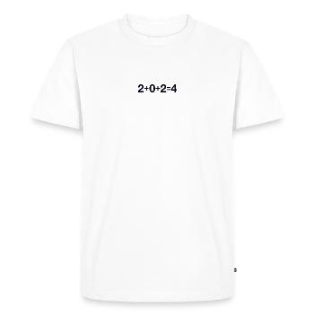 2024 - Men's Premium Organic T-Shirt - white - Front - Nico (187cm)
