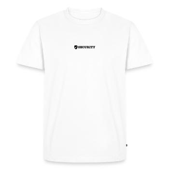 security sécurité - T-shirt Premium bio Homme - blanc - Devant - Nico (187cm)