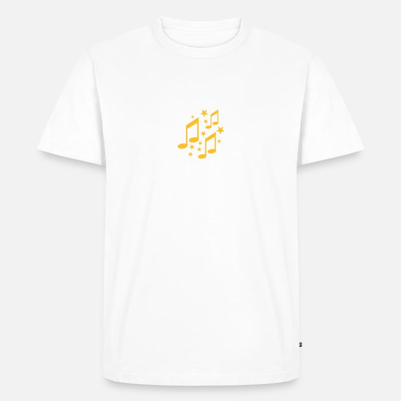 notes - Men's Premium Organic T-Shirt - white