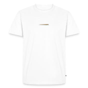 Sunset Stripes Runner Silhouette - Men's Premium Organic T-Shirt - white - Front - Nico (187cm)