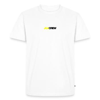 Bachelor Party Crew - Emblem - Men's Premium Organic T-Shirt - white - Front - Nico (187cm)
