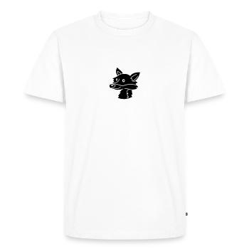 tête visage noir mignon belle mignonne petit enfan - T-shirt Premium bio Homme - blanc - Devant - Nico (187cm)