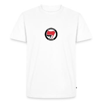 AFA Antifascist Action - T-shirt Premium bio Homme - blanc - Devant - Nico (187cm)