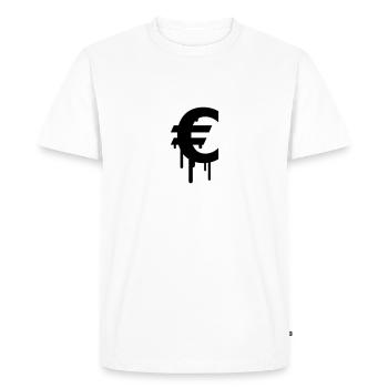 Euro - Men's Premium Organic T-Shirt - white - Front - Nico (187cm)