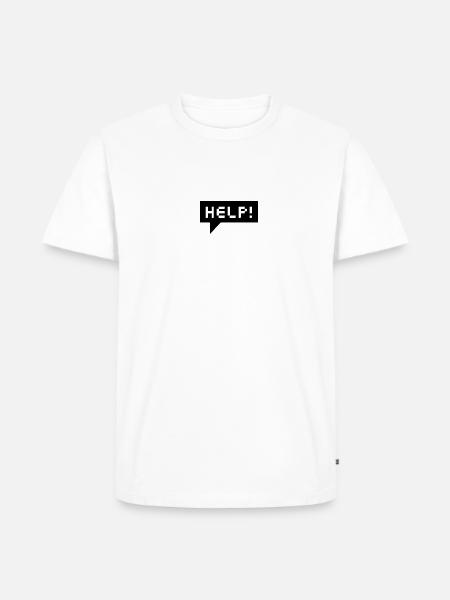 help bubble (b, 1c) - Men's Premium Organic T-Shirt - 