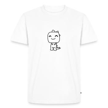T-Rex Rex carnivore heureux mignon mignon petits e - T-shirt Premium bio Homme - blanc - Devant - Nico (187cm)