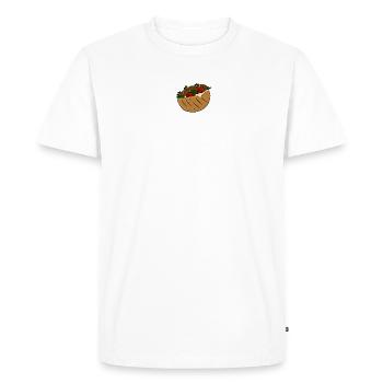 Falafel - T-shirt Premium bio Homme - blanc - Devant - Nico (187cm)