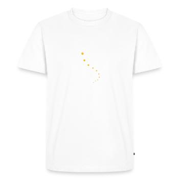 Fleur - T-shirt Premium bio Homme - blanc - Devant - Nico (187cm)