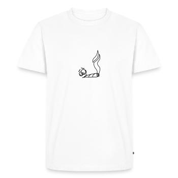 Joint Smoker - T-shirt Premium bio Homme - blanc - Devant - Nico (187cm)