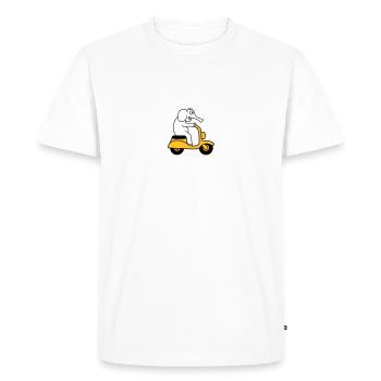 Moped Elephant - T-shirt Premium bio Homme - blanc - Devant - Nico (187cm)