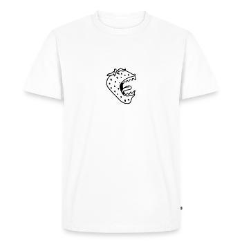 Monster Strawberry - T-shirt Premium bio Homme - blanc - Devant - Nico (187cm)