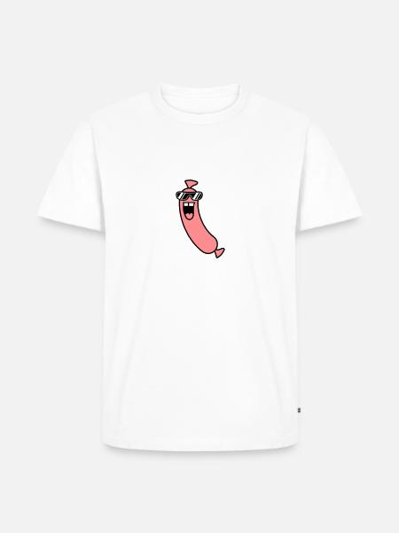 Cool Sausage - Men's Premium Organic T-Shirt - white