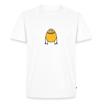 Egg Monster - T-shirt Premium bio Homme - blanc - Devant - Nico (187cm)
