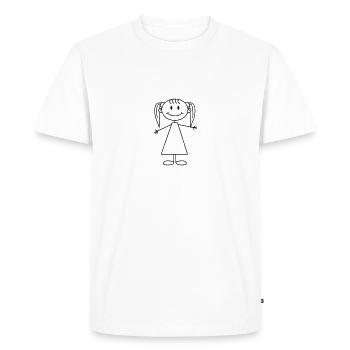 Cute Girl - T-shirt Premium bio Homme - blanc - Devant - Nico (187cm)