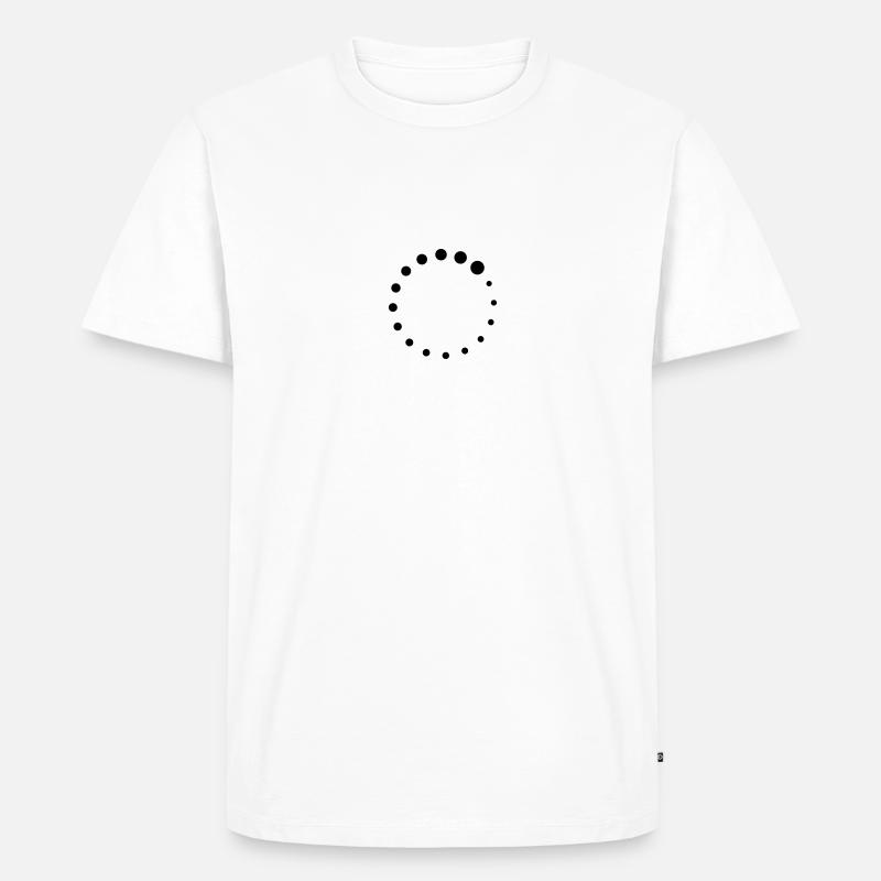 Loading Circle - Men's Premium Organic T-Shirt - white